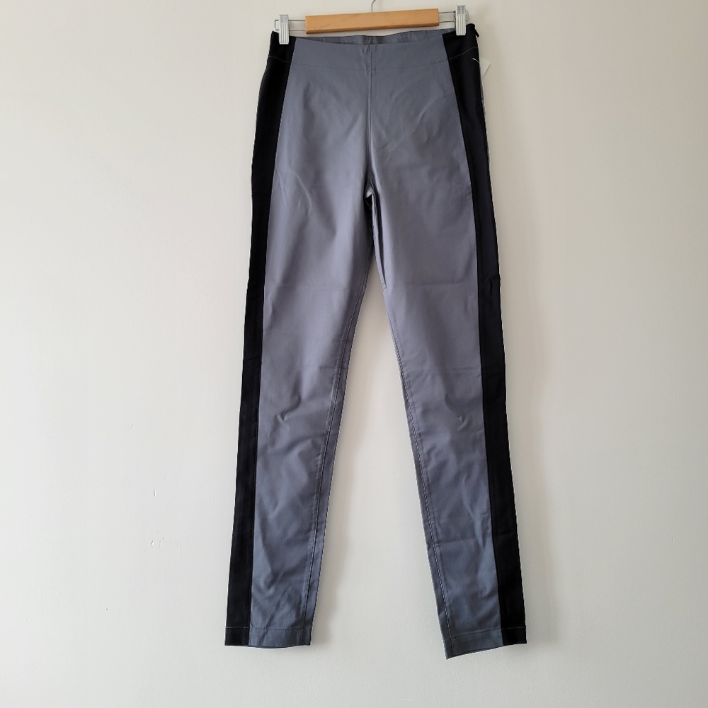 Kit and Ace classic pant skinny fit striped shade/black 2